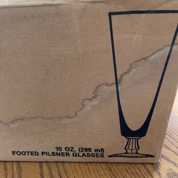 NEW Libbey Glassware - 6425 - 10 oz Footed Pilsner Glass x2 - Picture 6 of 7